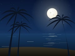 Moonrise over the bay, Salvador