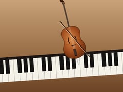 Piano and cello at a Monday rehearsal